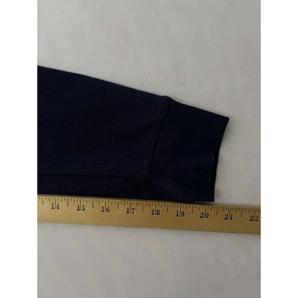 Polo Ralph Lauren Waffle Knit Sleepwear Top Shirt Men's Large Blue Long Sleeve